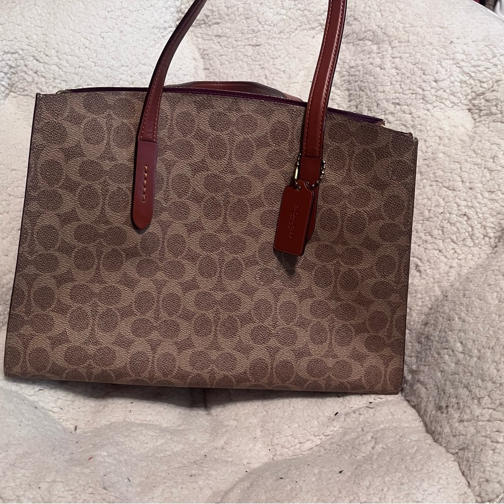 Coach signature handbag